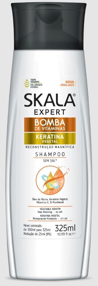Skala Shampoo Bomba Vitaminas Keratina 325ml