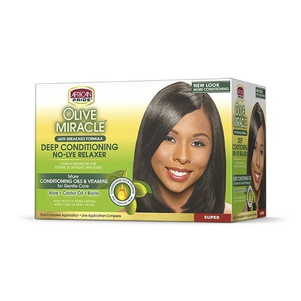 African Pride Olive Relaxer Kit Super