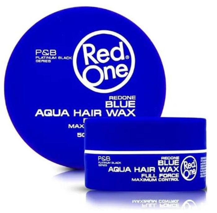Red One Aqua Hair Wax Blue Mini 50ml