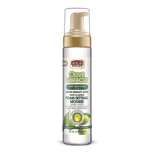 African Pride Olive Foam Setting Mousse 251ml