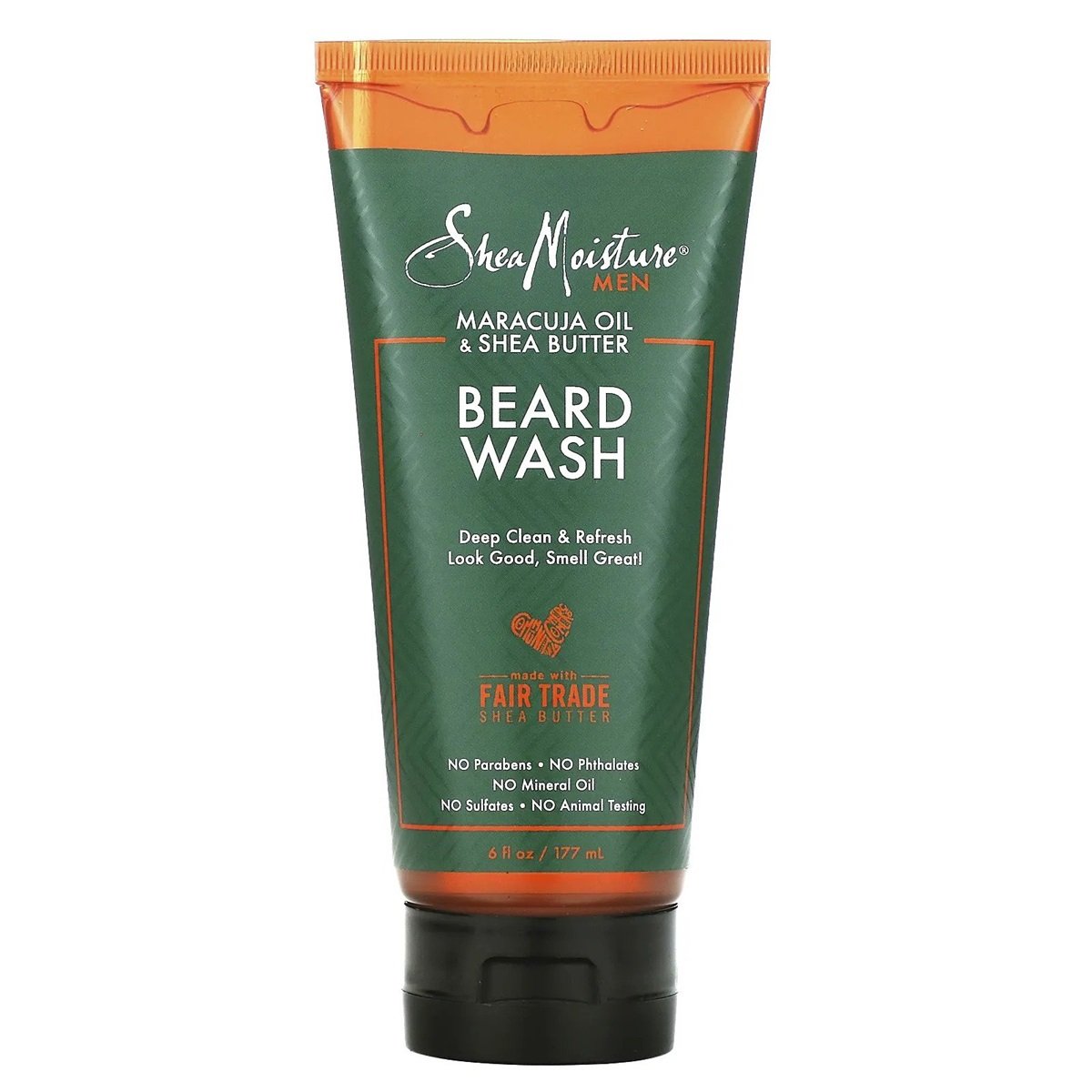 Shea Moisture Men's Maracuja & Shea Butter Beard Wash Clean 6 oz
