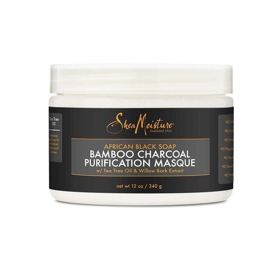 Shea Moisture African Black Soap Bamboo Charcoal Purification Masque 340 gr (12oz)