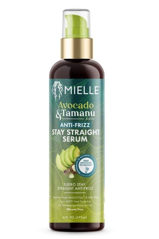 MIELLE Avocado & Tamanu Anti-Frizz Stay Straight Serum 6oz