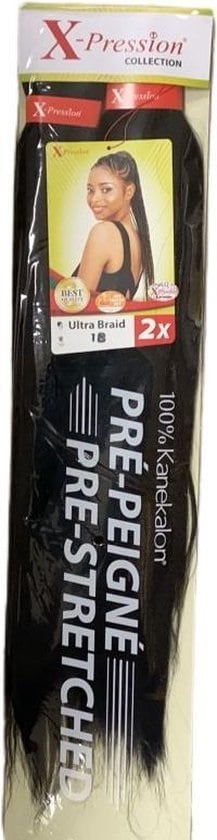 X-Pression Pre-Stretched 2X 46" #1B
