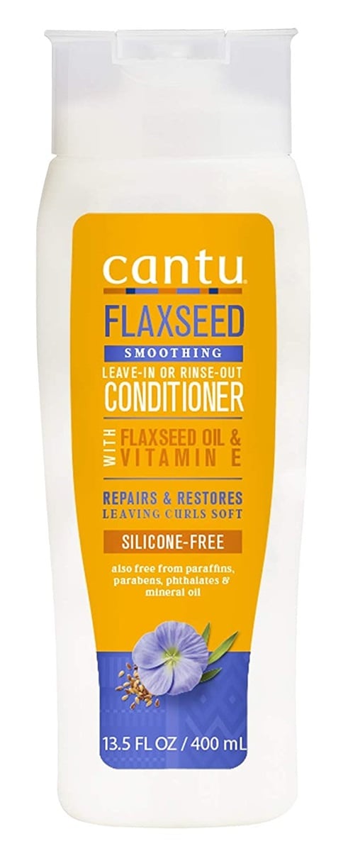 Cantu Flaxseed Smoothing Leave-In Or Rinse Out Conditioner 13.5oz/400 Ml