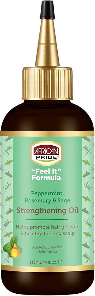 African Pride Peppermint & Rosemary Strengthening Oil 4oz