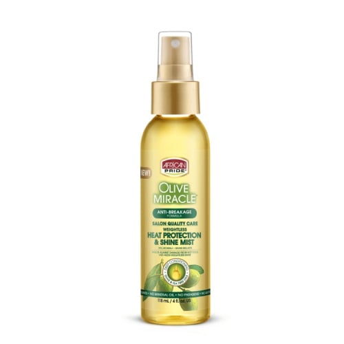African Pride Olive Miracle Heat Protection Shine Mist 4oz
