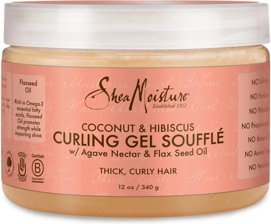 Shea Moisture Coconut & Hibiscus Curling Gel Souffle 12oz