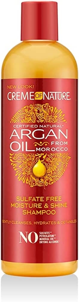 Creme of Nature Argan Oil Moisturizer & Shine Shampoo 12 oz