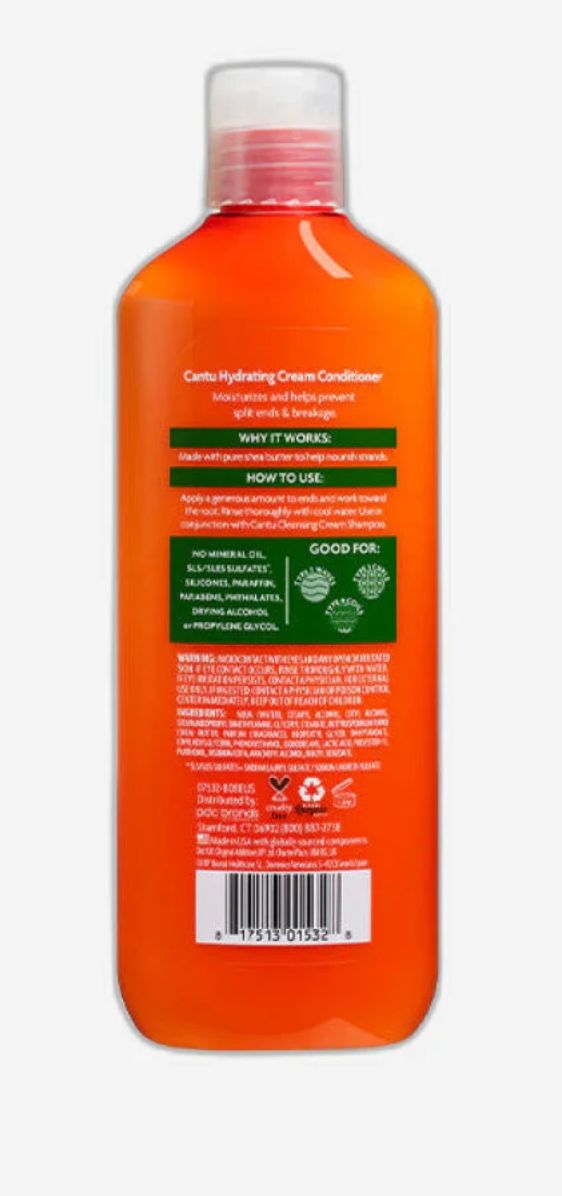 Cantu for Natural Hair Sulfate Free Hydrating Cream Conditioner 400 ml / 13.5 oz