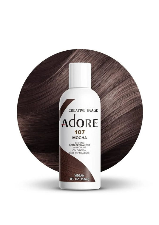 Adore Semi Permanent Hair Color 107 - Mocha 118ml
