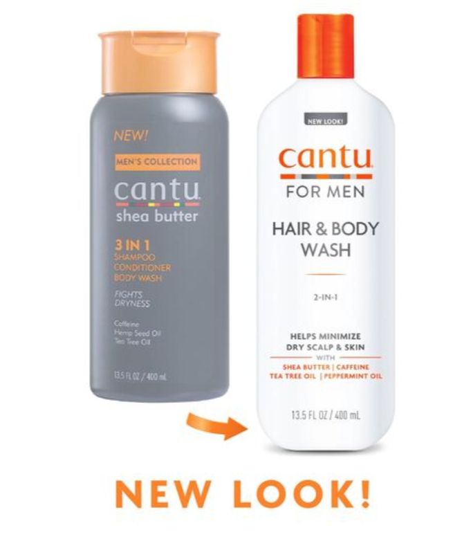 Cantu Men's 2-in-1 Hiar & Body Wash 400 ml / 13.5oz