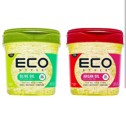 Eco Style Hair Styling Olive & Argan Gel Set 2x 946ml