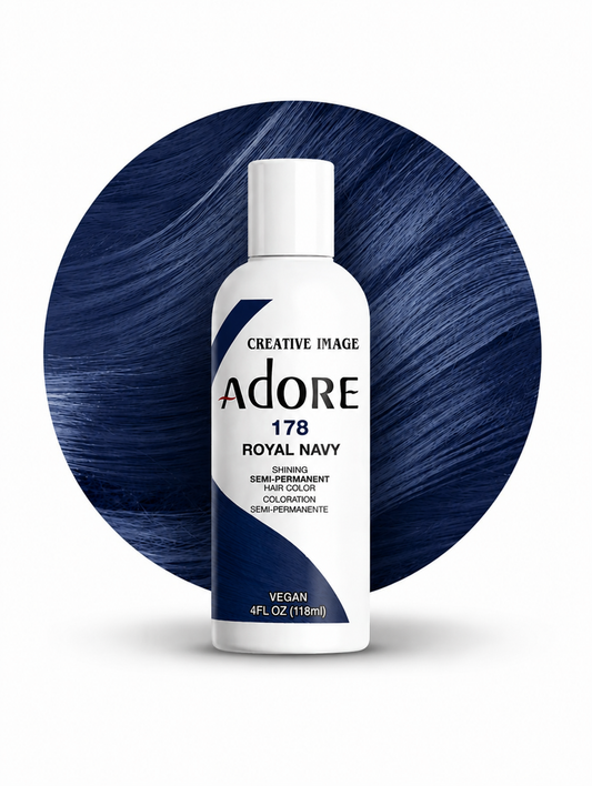 Adore Semi Permanent Hair Color 178- Royal Navy 118ml