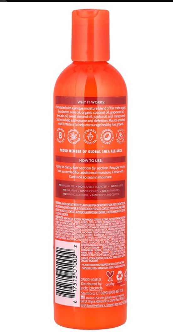 Cantu Shea Butter Natural Hair Curl Activator Cream 355 ml /  12oz
