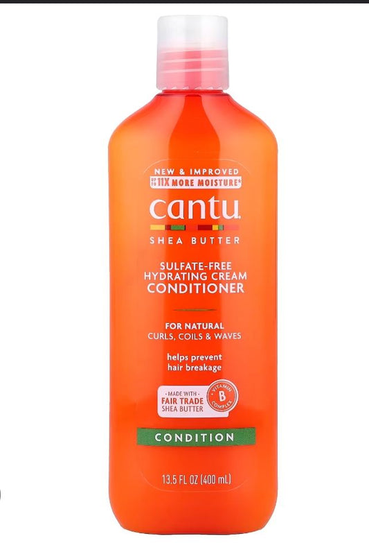 Cantu for Natural Hair Sulfate Free Hydrating Cream Conditioner 400 ml / 13.5 oz