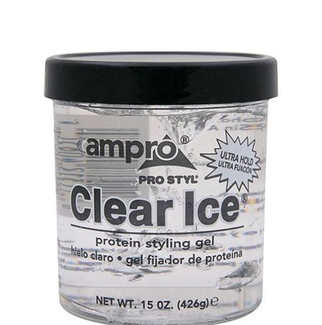 Ampro Protein Styling Gel – Clear Ice - Ultra Hold 426 g