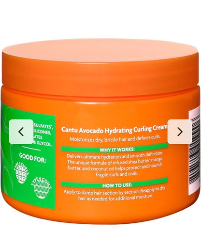 Cantu Avocado Hydrating Curling Cream 340gr / 12oz