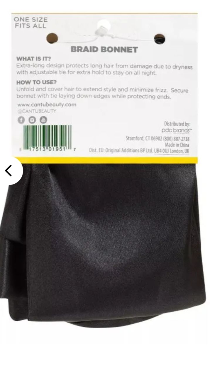 Cantu XL Braid Sleep Bonnet #07951