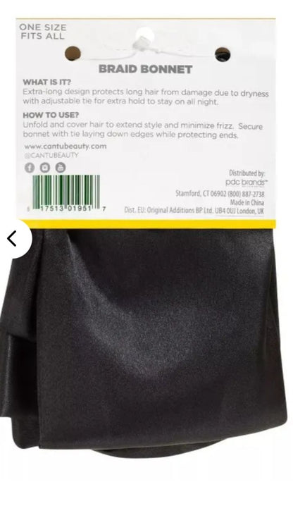 Cantu XL Braid Sleep Bonnet #07951