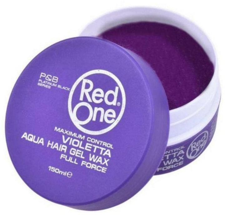 Red One Aqua Hair Gel Wax Violetta 150ml