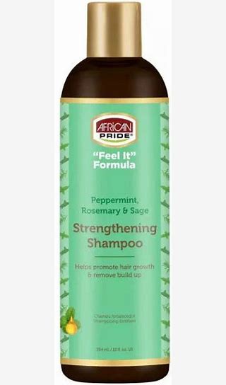 African Pride Peppermint & Rosemary Strengthening Shampoo 12oz